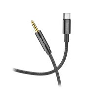 Кабель AUX Type-C - 3.5 mm Hoco UPA-19 (1 м.) <черный> ― OnlineBazar.su
