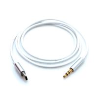 Кабель AUX Type-C - 3.5 mm JH-030 <белый> ― OnlineBazar.su