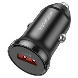 Автомобильное зарядное устройство USB Borofone BZ18 (18W/QC3.0) <черный>