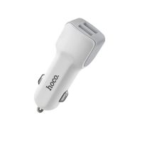Автомобильное зарядное устройство USB Hoco Z23 (2 порта/5V/2.4A) <белый> ― OnlineBazar.su