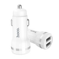 Автомобильное зарядное устройство USB Hoco Z27 (2 порта/2400mA) <белый> ― OnlineBazar.su