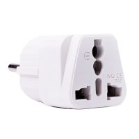 Переходник универсальный для всех типов вилок на евро вилку (для UK/US/CN/IT) <белый> ― OnlineBazar.su