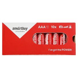 Батарейка AAA SmartBuy LR03 (упаковка 10 шт.)