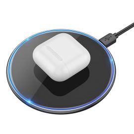 Беспроводное зарядное устройство Hoco CW6 Pro (15W/PD/QC) <черный>