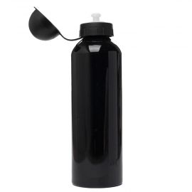 Бутылка для воды алюминиевая с крышкой дозатором (500 мл.) <черный>
