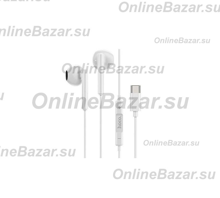 Гарнитура Type-C Hoco M65 <белый> ― OnlineBazar.su