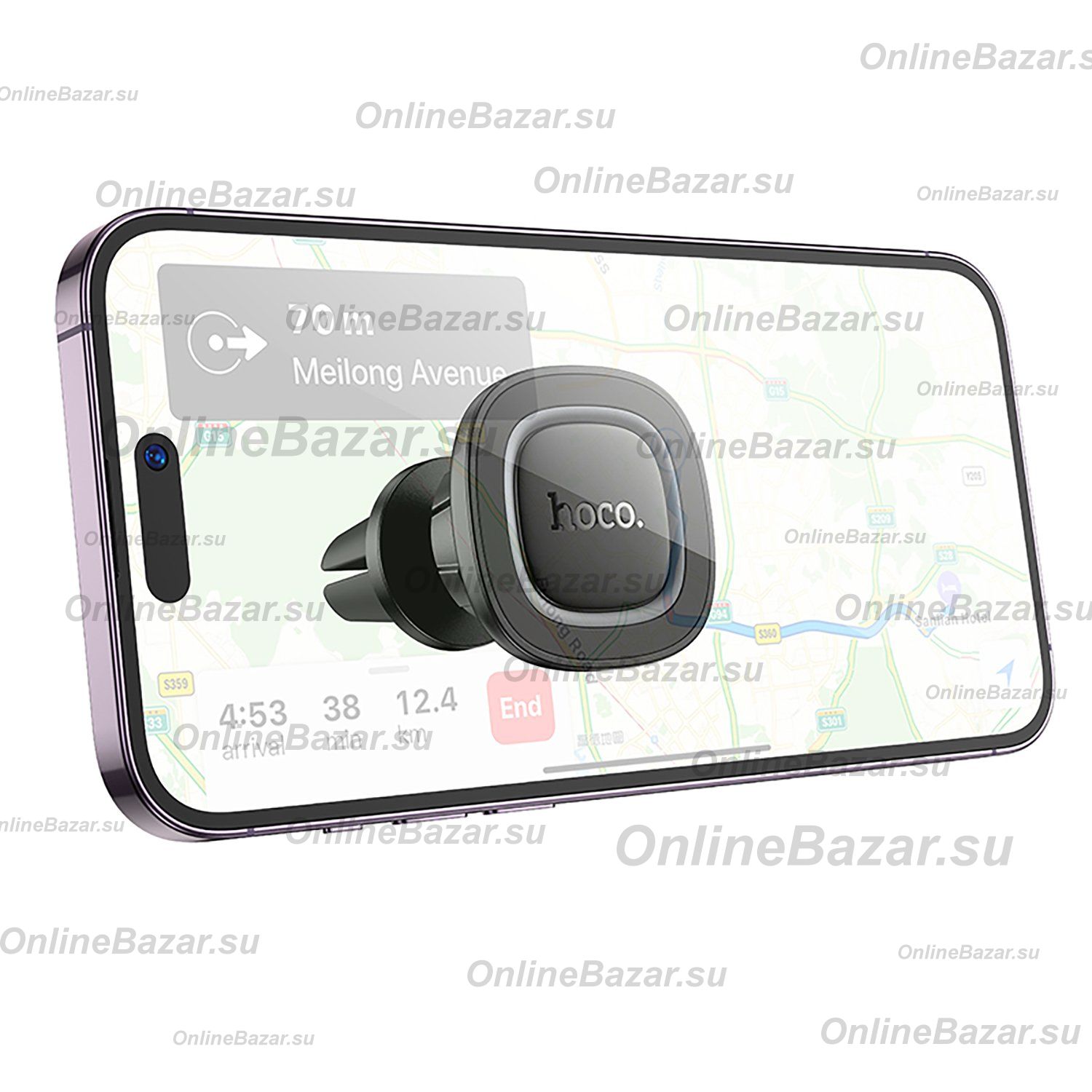 Автомобильный держатель Hoco H72 <черный> ― OnlineBazar.su