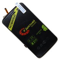 Дисплей для Ginzzu S4030 модуль в сборе с тачскрином <черный> (оригинал) ― OnlineBazar.su