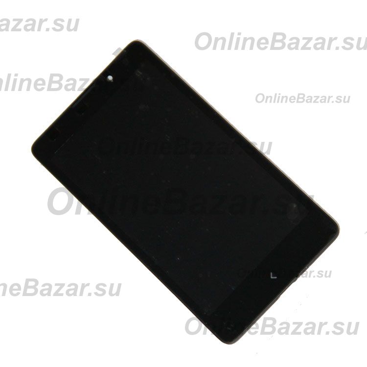 Дисплей для Nokia XL Dual Sim модуль в сборе с тачскрином <черный> (оригинал) ― OnlineBazar.su