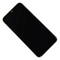Дисплей для Samsung SM-M015F (Galaxy M01) модуль в сборе с тачскрином (широкий разъем шлейфа) <черный> (супер премиум) ― OnlineBazar.su