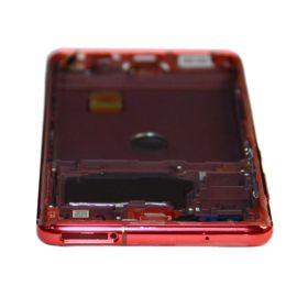 Дисплей для Samsung SM-G780F (Galaxy S20 FE) модуль в сборе с тачскрином <красный> (оригинал SP)