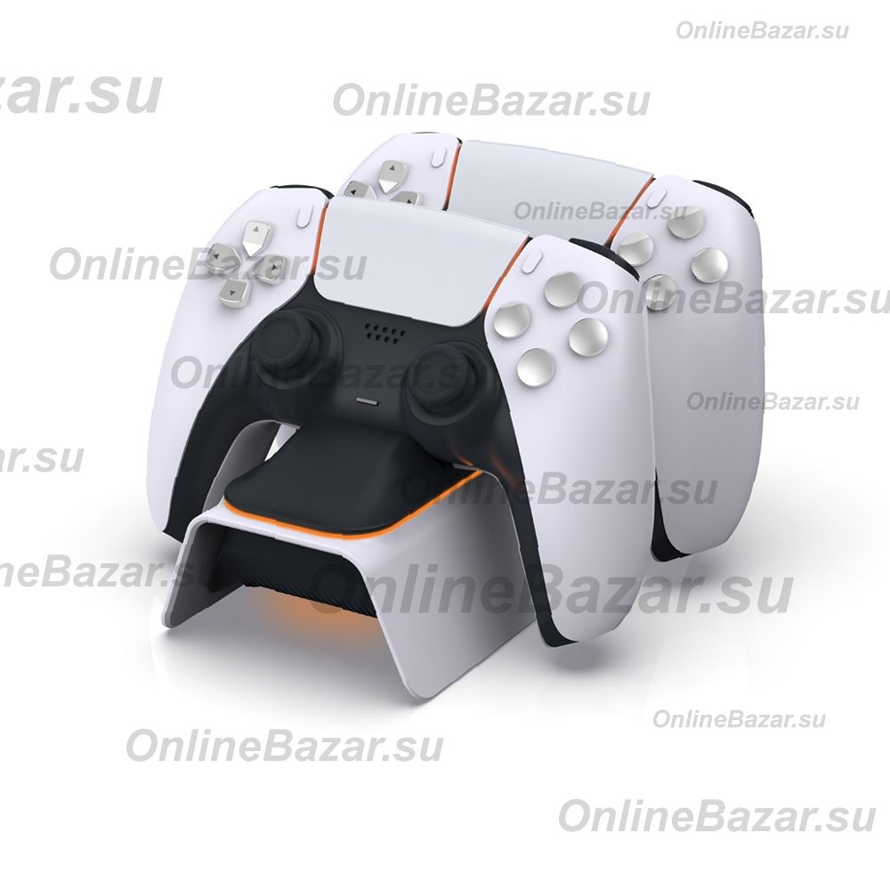 Зарядная станция для геймпада PlayStation 5 Dobe 0521 <белый> ― OnlineBazar.su
