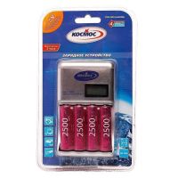 Зарядное устройство Космос КОС505 + 4 AA 2500mAh ― OnlineBazar.su
