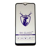 Защитное стекло для Samsung SM-M015F (Galaxy M01) (2.5D/закаленное, полная наклейка) <черный> в блистере ― OnlineBazar.su
