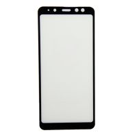 Защитное стекло для Samsung SM-A530F (Galaxy A8 2018) (2.5D/полная наклейка) <черный> ― OnlineBazar.su