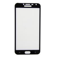 Защитное стекло для Samsung SM-J400F (Galaxy J4 2018) (2,5D/полная наклейка) <черный> ― OnlineBazar.su