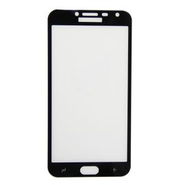 Защитное стекло для Samsung SM-J400F (Galaxy J4 2018) (2,5D/полная наклейка) <черный>