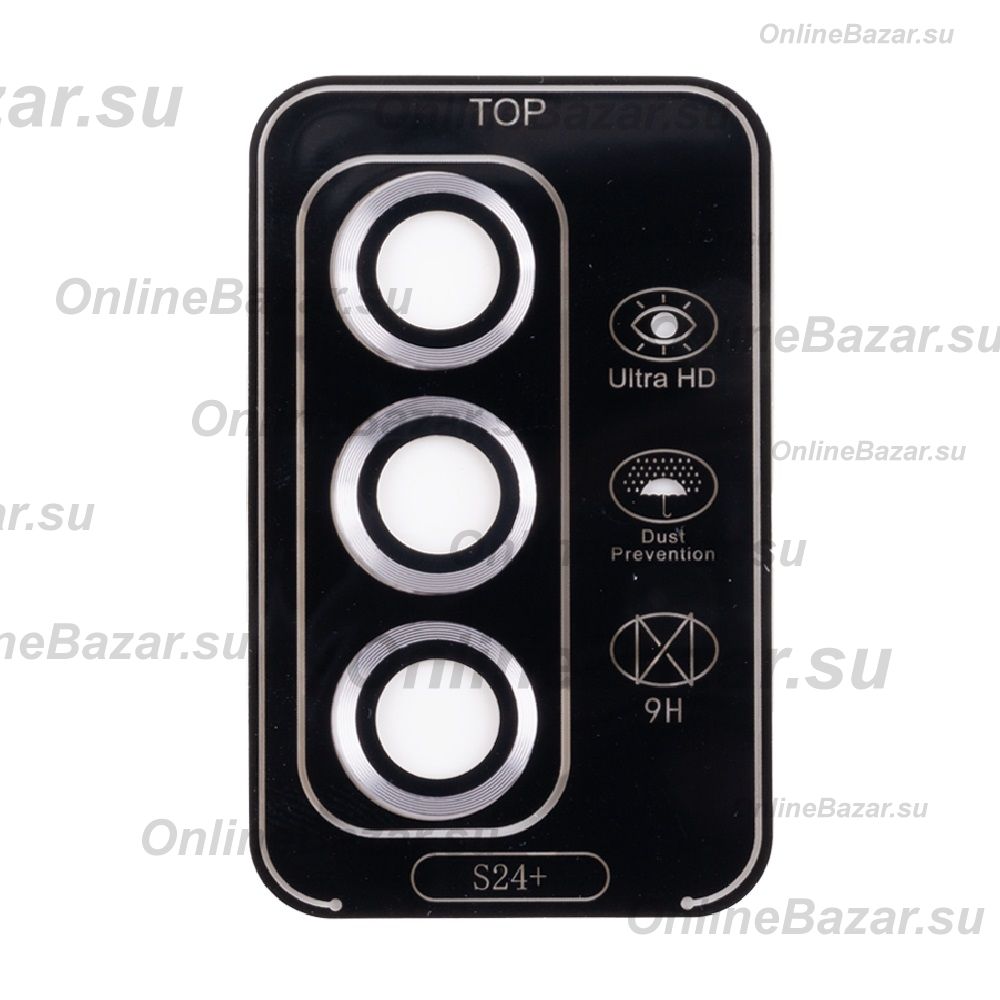 Защитное стекло линзы камеры для Samsung SM-S926B (Galaxy S24 Plus) (комплект 3 шт.) <серый> ― OnlineBazar.su