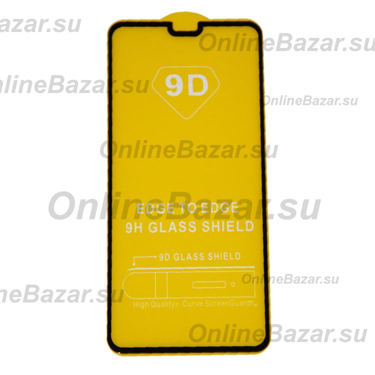 Защитное стекло для Huawei TAS-L29 (2,5D/полная наклейка) <черный> ― OnlineBazar.su