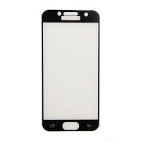 Защитное стекло для Samsung SM-A320DS (Galaxy A3 2017) (2,5D/полная наклейка) <черный> ― OnlineBazar.su