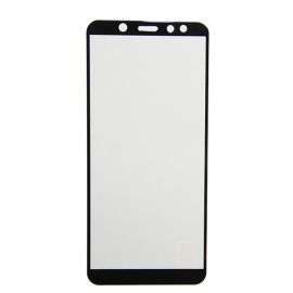 Защитное стекло для Samsung SM-A600F (Galaxy A6 2018) (2,5D/наклейка по периметру) <черный>