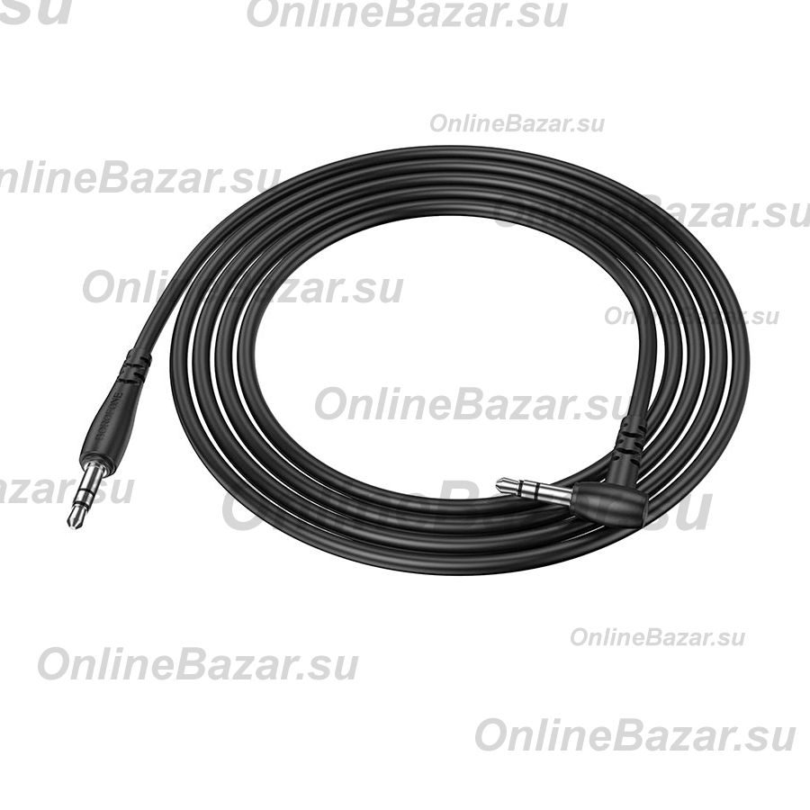 Кабель AUX 3.5 mm - 3.5 mm Borofone BL10 <черный> ― OnlineBazar.su