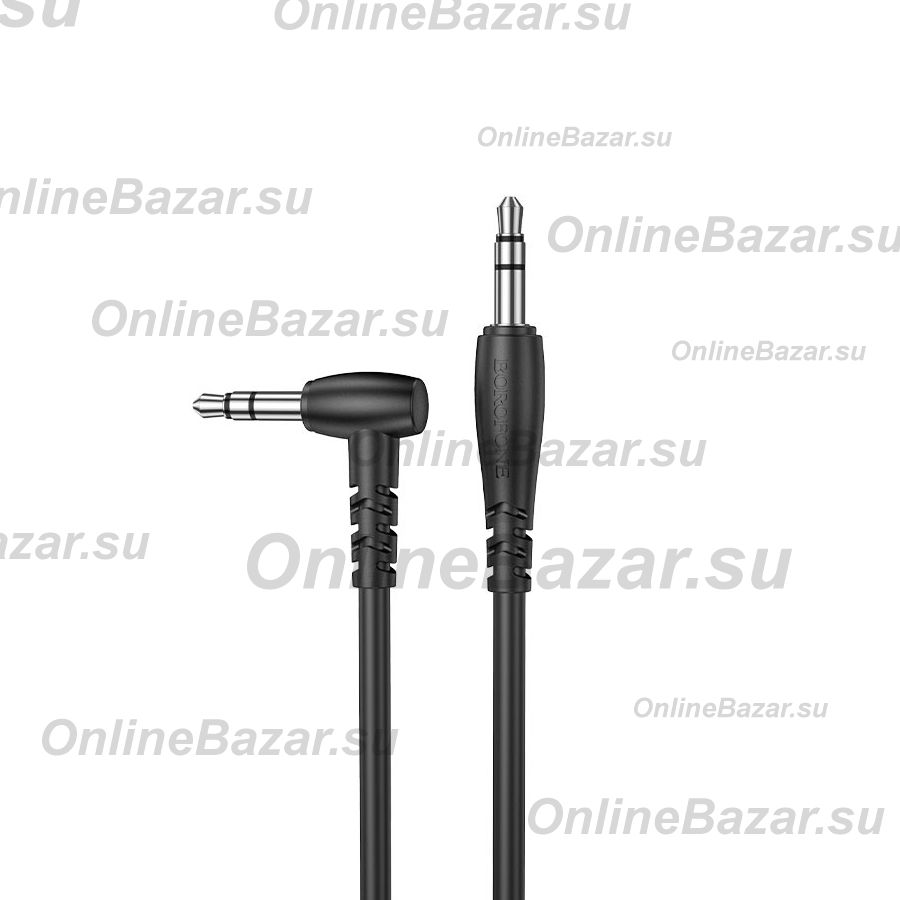 Кабель AUX 3.5 mm - 3.5 mm Borofone BL10 <черный> ― OnlineBazar.su