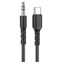 Кабель AUX Type-C - 3.5 mm Hoco UPA-17 (1 м.) <черный> ― OnlineBazar.su