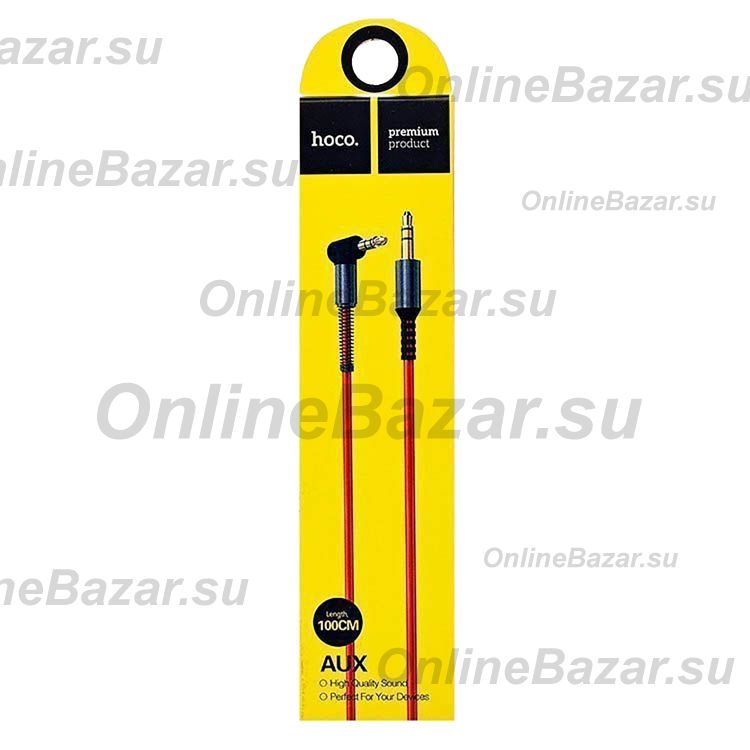 Кабель AUX Hoco UPA-02 (1 м.) <красный> ― OnlineBazar.su
