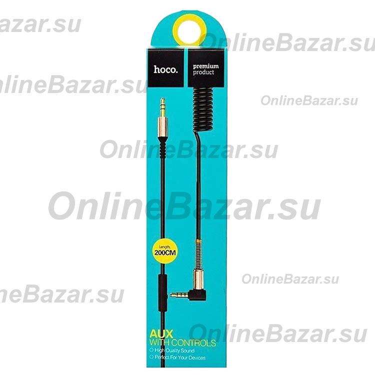 Кабель AUX Hoco UPA-02 (2 м.) <черный> ― OnlineBazar.su
