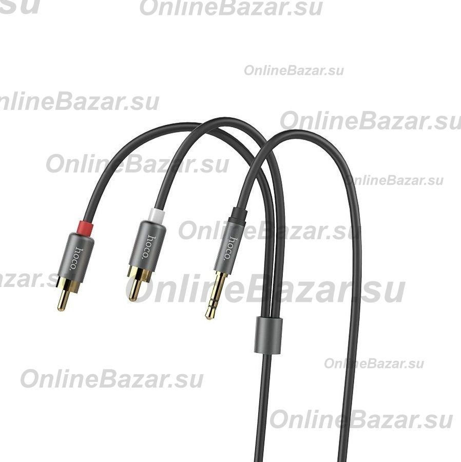 Кабель AUX RCA Hoco UPA-10 (1.5 м.) <серебристый> ― OnlineBazar.su