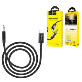 Кабель AUX iPhone Lightning - 3.5 mm Hoco UPA-13 <черный>