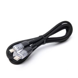 Кабель USB-C - Apple iPhone Lightning Hoco U129 (1.2 метра) (3A) <черный>
