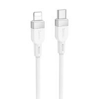 Кабель USB-C - Apple iPhone Lightning Hoco X109 (3A/27W/PD/1 метр) <белый> ― OnlineBazar.su