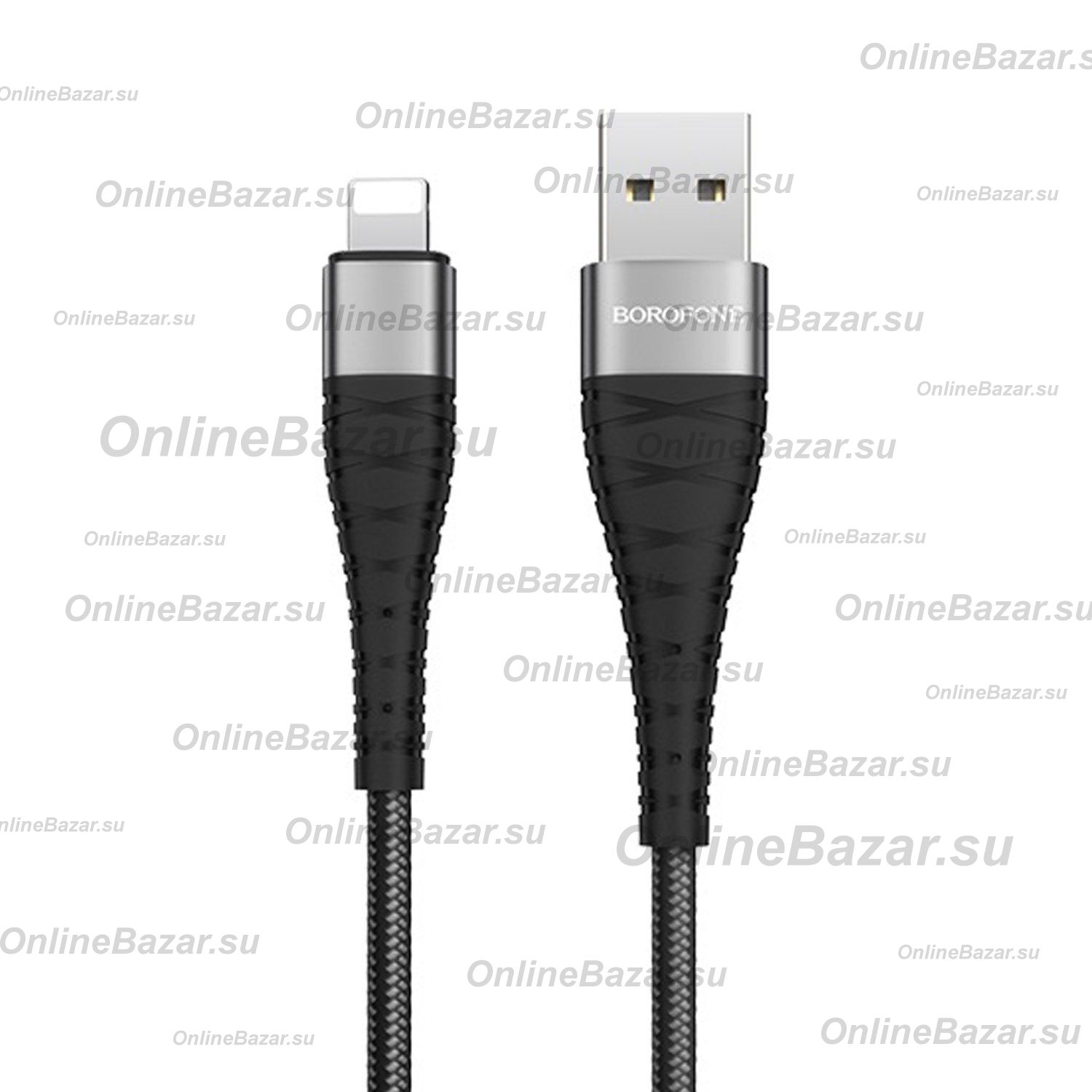 Кабель USB Apple iPhone Lightning Borofone BX32 (1 метр) <черный> ― OnlineBazar.su