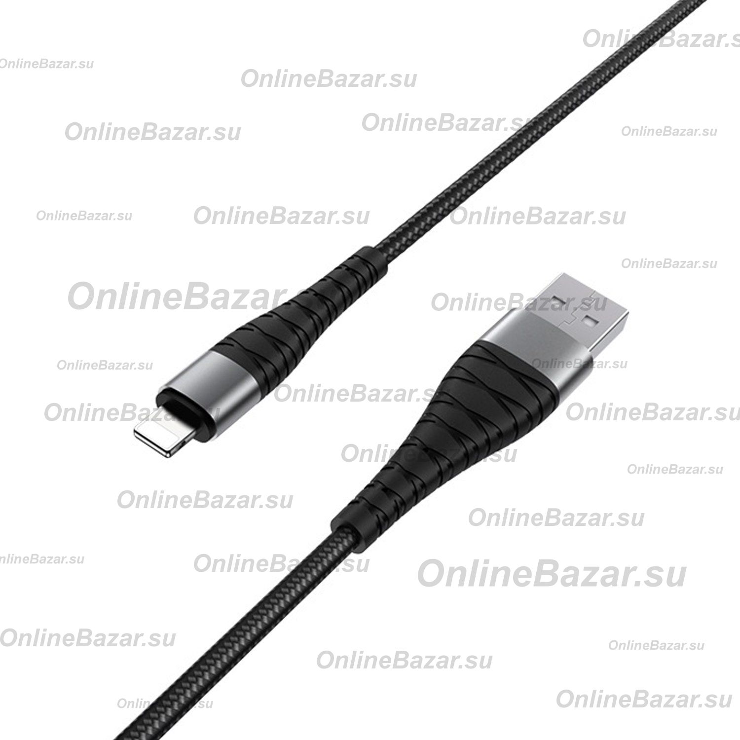 Кабель USB Apple iPhone Lightning Borofone BX32 (1 метр) <черный> ― OnlineBazar.su
