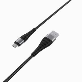 Кабель USB MicroUSB Borofone BX32 (1 метр) <черный>