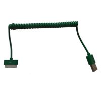 Кабель USB Apple iPhone 2/3/4 телефонный провод <зеленый> ― OnlineBazar.su