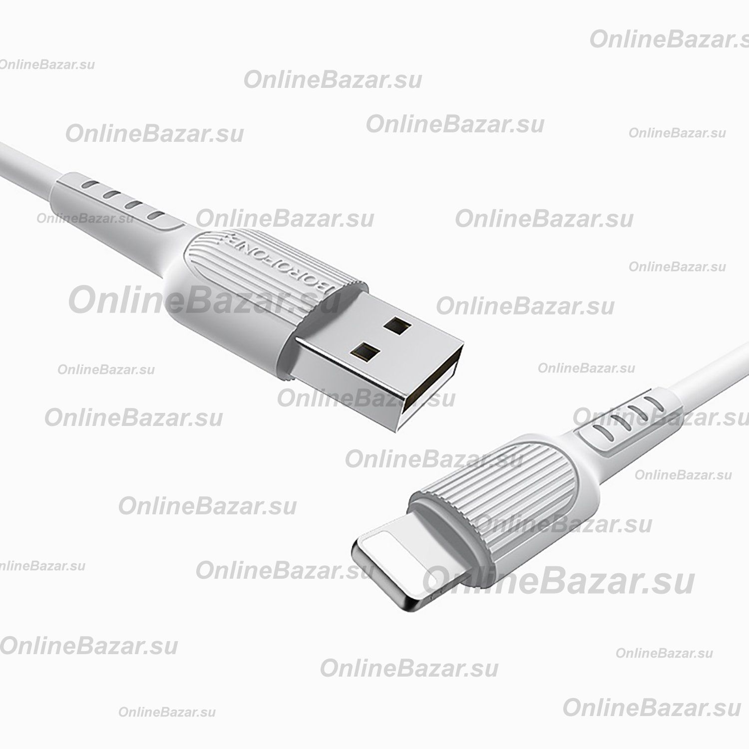 Кабель USB Apple iPhone Lightning Borofone BX16 <белый> ― OnlineBazar.su