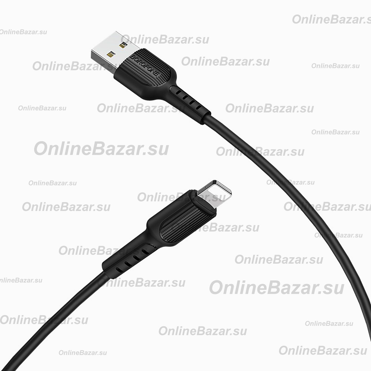 Кабель USB Apple iPhone Lightning Borofone BX16 <черный> ― OnlineBazar.su