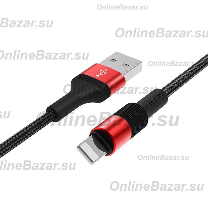 Кабель USB Apple iPhone Lightning Borofone BX21 <черный> ― OnlineBazar.su
