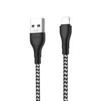Кабель USB Apple iPhone Lightning Borofone BX39 <черно-белый> ― OnlineBazar.su