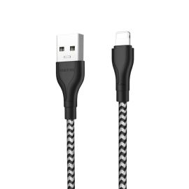 Кабель USB Apple iPhone Lightning Borofone BX39 <черно-белый>