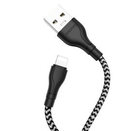 Кабель USB Apple iPhone Lightning Borofone BX39 <черно-белый>