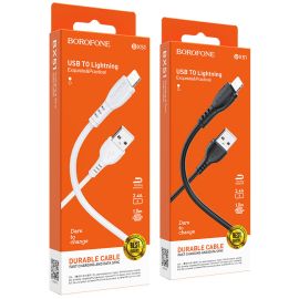 Кабель USB Apple iPhone Lightning Borofone BX51 <черный>