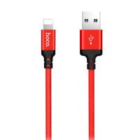 Кабель USB Apple iPhone Lightning Hoco X14 (2 метр) <красный> ― OnlineBazar.su