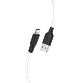 Кабель USB Apple iPhone Lightning Hoco X21 Plus (1 метр) <белый>