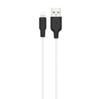 Кабель USB Apple iPhone Lightning Hoco X21 Plus (1 метр) <белый> ― OnlineBazar.su