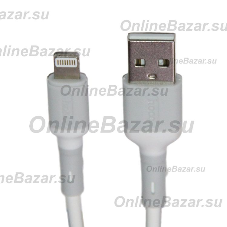 Кабель USB Apple iPhone Lightning Hoco X65 <белый> ― OnlineBazar.su
