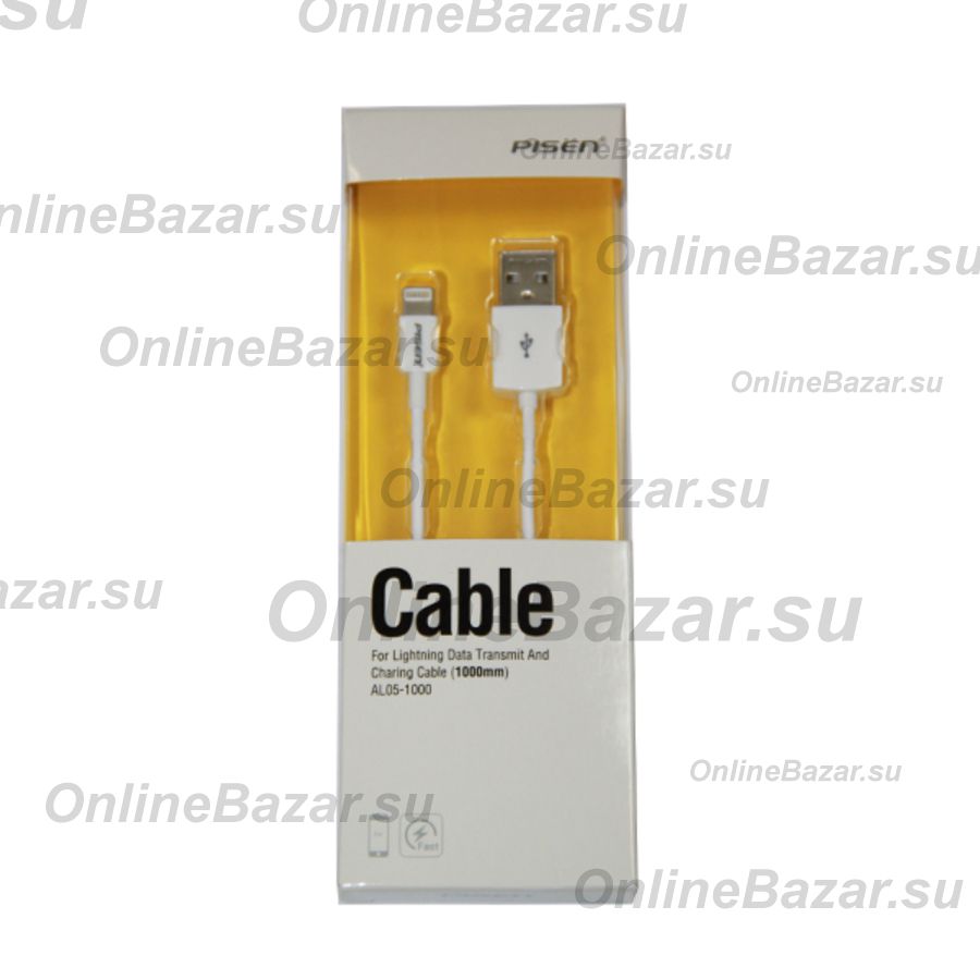 Кабель USB Apple iPhone Lightning Pisen AL05 <белый> ― OnlineBazar.su